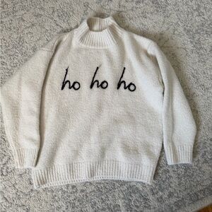 Gilli Cream 'Ho Ho Ho' Turtleneck Sweater